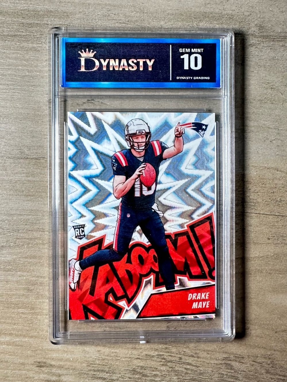 Drake Maye 2024 Panini Kaboom #3 Gem Mint 10 Novelty Card. New England Patriots.